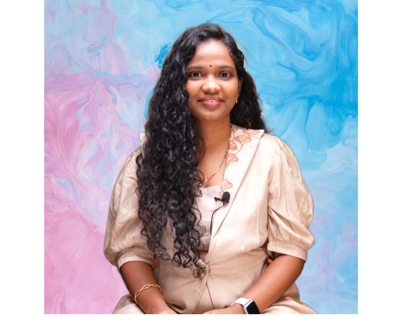 Srivalli Kadali practicing yoga and meditation